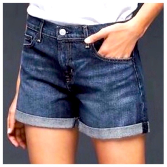 GAP Best Girlfriend Cutoff Denim Shorts Size 30 - Picture 1 of 9